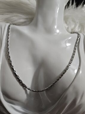 Classic Silver Wheat Chain Necklace - Women's Jewelry Stainless